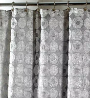 Avanti Galaxy Silver Shower Curtain