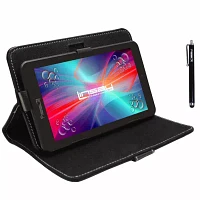 7" Quad Core 2GB RAM 32GB Storage Android 12 Tablet with Black Leather Case and Pen Stylus