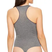 Rene Rofe Highneck Racerback Bodysuit Sleeveless High Neck Bodysuit-Juniors