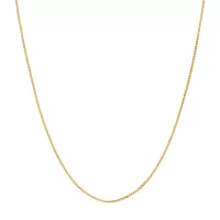 14K Gold .75mm Box Chain Necklace