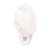 Muk Luks Perley Criss Cross Womens Slip-On Slippers