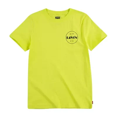 Levi's Big Boys Crew Neck Short Sleeve Graphic T-Shirt