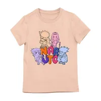 Little & Big Girls Crew Neck Short Sleeve Naruto Graphic T-Shirt