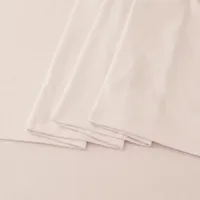 Linery Cotton Solid Flannel Wrinkle Resistant Sheet Set
