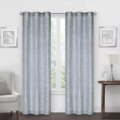 Regal Home Gilmore Energy Saving Light-Filtering Grommet Top Set of 2 Curtain Panel