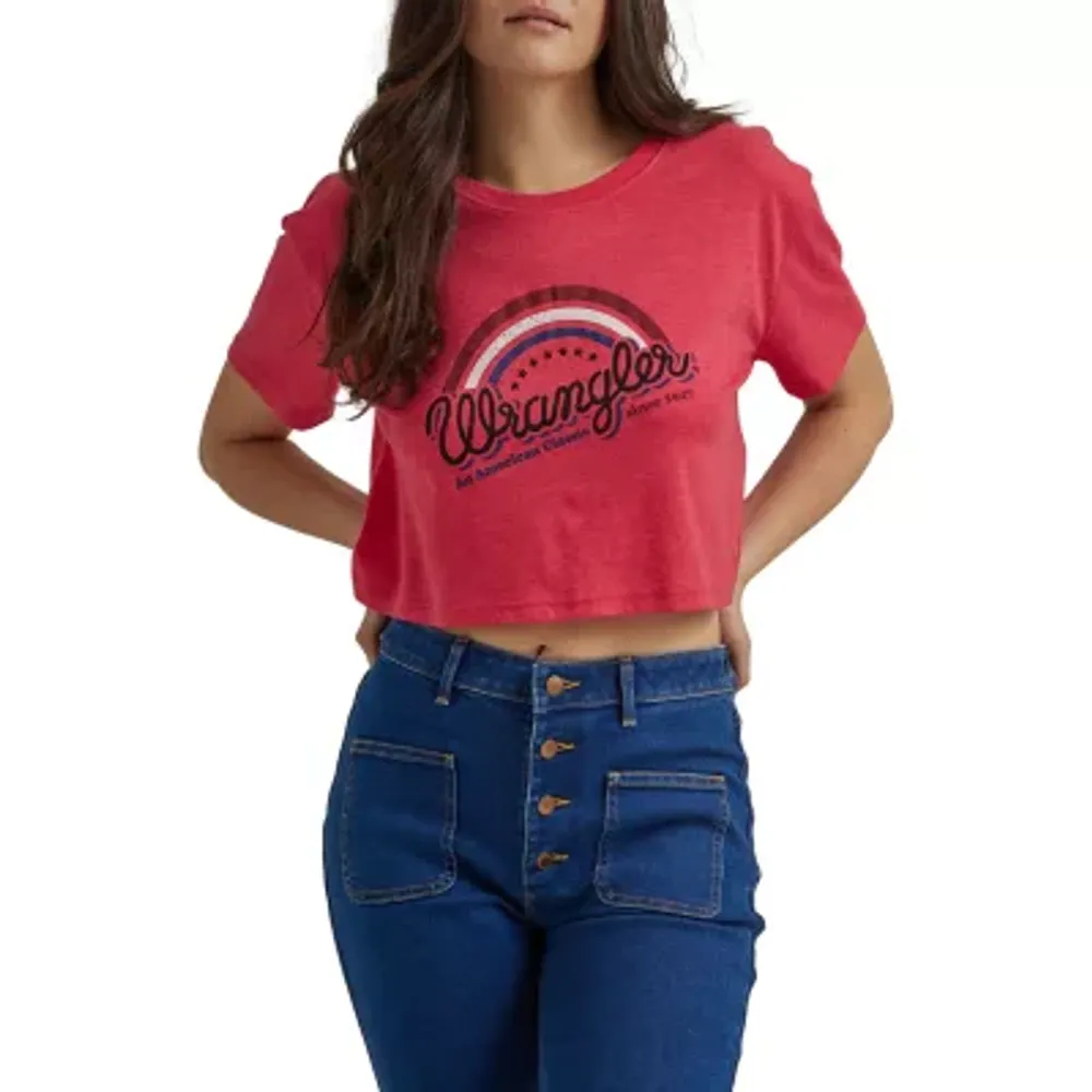Wrangler Womens Round Neck Short Sleeve T-Shirt | Plaza Las Americas