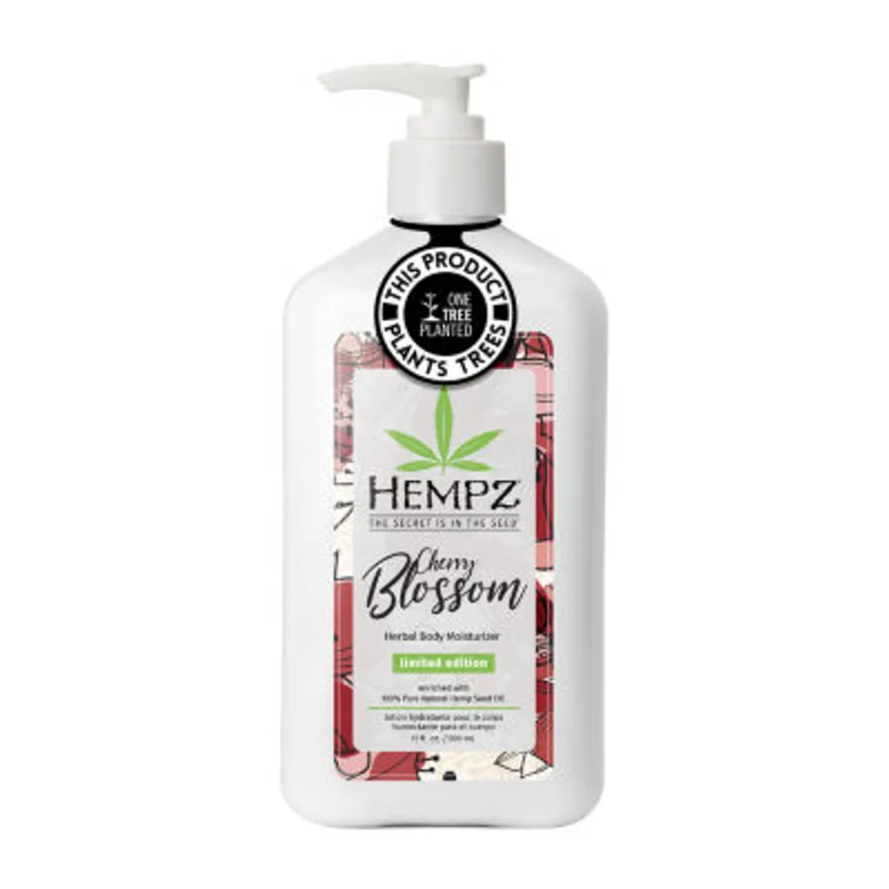 Hempz Limited Edition Cherry Blossom Herbal Body Moisturizer 17 Oz.