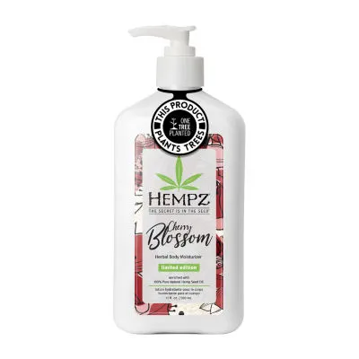 Hempz Limited Edition Cherry Blossom Herbal Body Moisturizer 17 Oz.