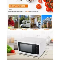 COMMERCIAL CHEF 1.6 Cu. Ft. Countertop Microwave with Touch Controls & Digital Display & 10 Power Levels