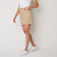 St. John's Bay Womens Mid Rise Skort-Tall