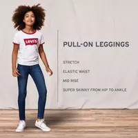 Levi's Big Girls Pull On Knit Full Length Leggings