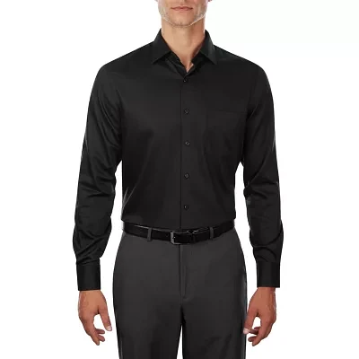 Van Heusen Lux Sateen Stretch Long Sleeve Dress Shirt