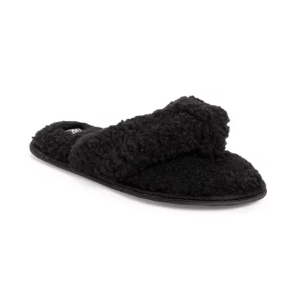 Muk Luks Taryn Thong Womens Slip-On Slippers