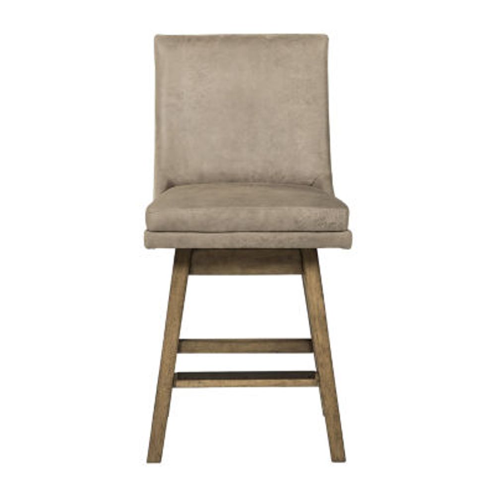 Signature Design by Ashley® Tallenger 2-pc. Counter Height Upholstered Swivel Bar Stool