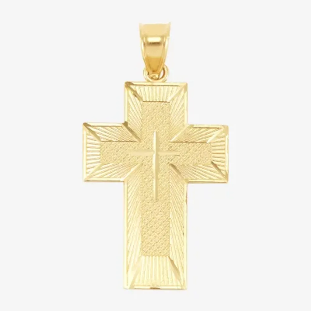 Unisex Adult 14K Gold Cross Pendant