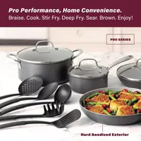 Granitestone Pro Hard Anodized 13-pc. Nonstick Pots And Pans Cookware Set With Utensils