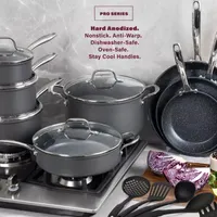 Granitestone Pro Hard Anodized 13-pc. Nonstick Pots And Pans Cookware Set With Utensils