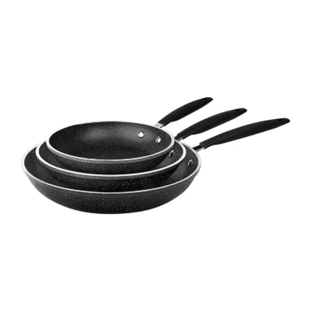 Granitestone 3-pc. Nonstick Fry Pan Set With Rubber Grip Handles