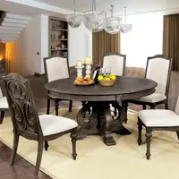 Maud  7-pc. Round Dining Set