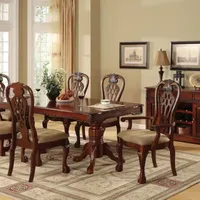 Kenyonne Dining And Kitchen Collection Rectangular Wood-Top Dining Table