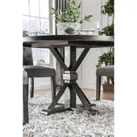 Nimitz Round Wood-Top Dining Table