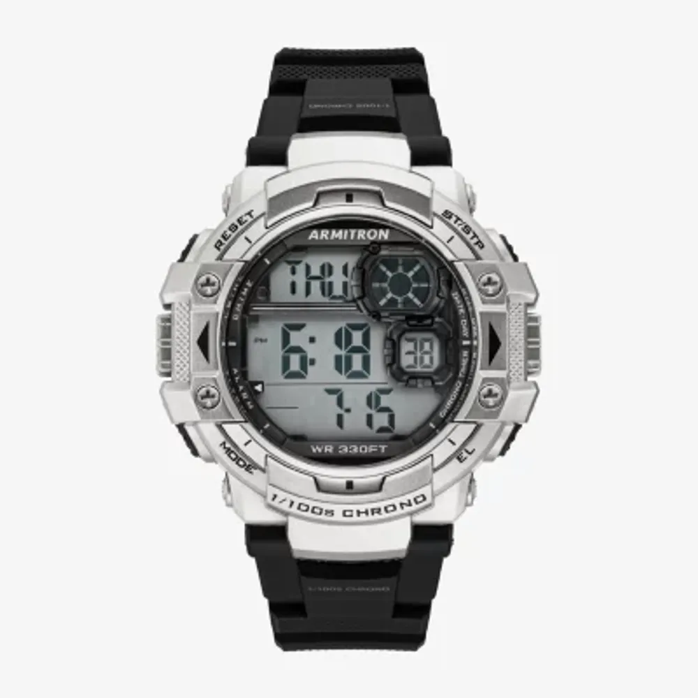 Armitron Mens Multi-Function Black Strap Watch 40/8309svb