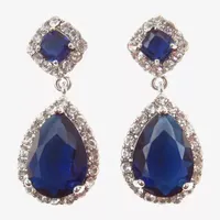 Vieste Rosa Cubic Zirconia Pear Drop Earrings