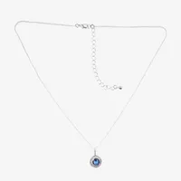 Vieste Rosa Cubic Zirconia 16 Inch Link Round Pendant Necklace