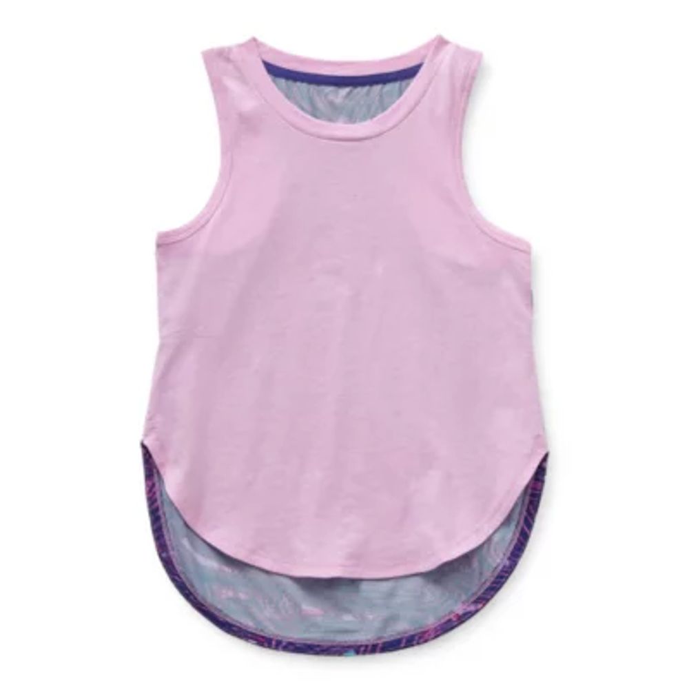 Xersion Little & Big Girls Round Neck Tank Top