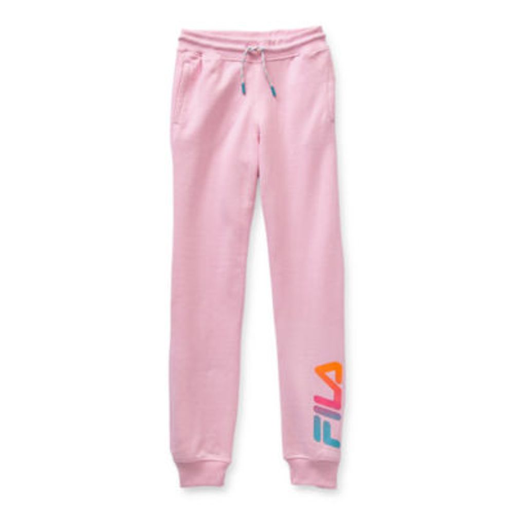 FILA Big Girls Jogger Cuffed Fleece Sweatpant