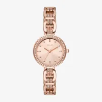 Relic By Fossil Womens Rose Goldtone Bracelet Watch Zr34650