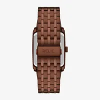 Relic By Fossil Unisex Adult Brown Stainless Steel Bracelet Watch Zr77335