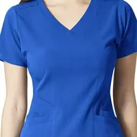 Wink® Aero Flex Back Womens Plus V Neck Stretch Fabric Short Sleeve Scrub Top