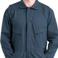 Berne Exhaust Unlined Short Mens Long Sleeve Workwear Coveralls