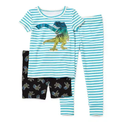 Okie Dokie Toddler Boys 3-pc. Pajama Set