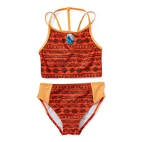 Disney Collection Little & Big Girls Princess Moana Bikini Set