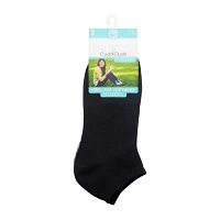 Cuddl Duds Solid Pique 3-pc. Low Cut Socks Womens