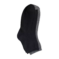 Cuddl Duds Vertical Texture 3-pc. Quarter Ankle Socks Womens