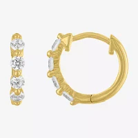 Diamond Addiction (G-H, I1-I2) 1/3 CT. T.W. Lab Grown White Diamond 10K Gold 11mm Hoop Earrings