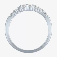 Diamond Addiction (G-H, I1-I2) Womens 1/3 CT. T.W. Lab Grown White 10K Gold Side Stone Bypass  Cocktail Ring