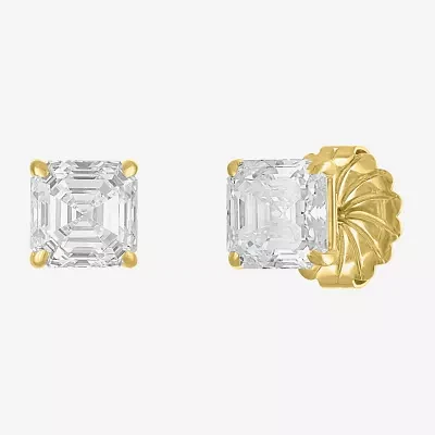 (H-I / Vs2-Si1) 4 CT. T.W. Lab Grown White Diamond 14K Gold 7mm Stud Earrings