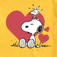 Mens Short Sleeve Peanuts Valentine's Day T-Shirt