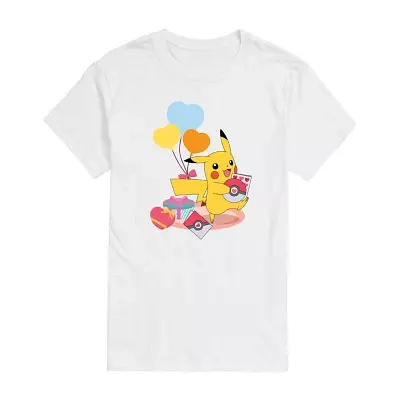 Novelty Mens Crew Neck Short Sleeve Pokeman T-Shirt