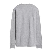 Mens Crew Neck Long Sleeve Mickey and Friends Valentine's Day T-Shirt