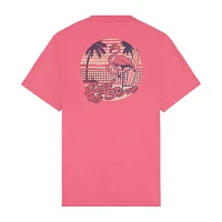 IZOD Saltwater Soft Wash Mens Crew Neck Short Sleeve Classic Fit Graphic T-Shirt