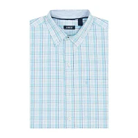 IZOD Mens Performance Comfort Stretch Fabric Long Sleeve Classic Fit Button-Down Shirt