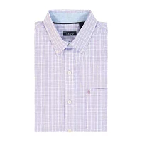 IZOD Mens Performance Comfort Stretch Fabric Long Sleeve Classic Fit Button-Down Shirt