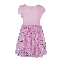 Lilt Toddler Girls Short Sleeve Puffed Tutu Dress