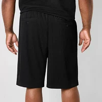 Shaquille O'Neal XLG Textured 10" Mens Big and Tall Mid Rise Soft Short