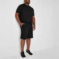 Shaquille O'Neal XLG Textured 10" Mens Big and Tall Mid Rise Soft Short